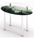 Glass dining table D-11-1 with tempered glass and chrome legs order